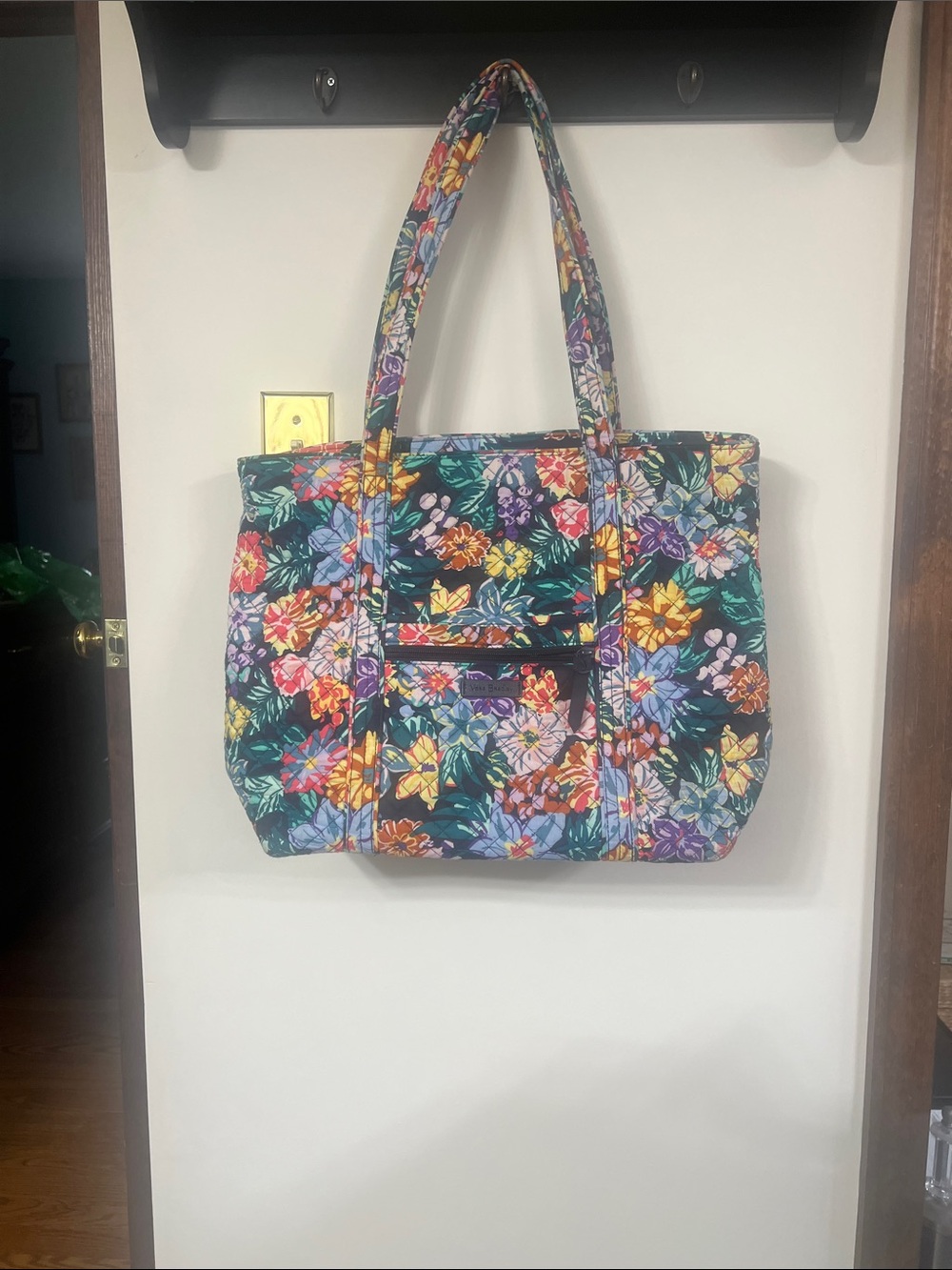Vera Bradley Floral Multi-Color Quilted Tote Bag